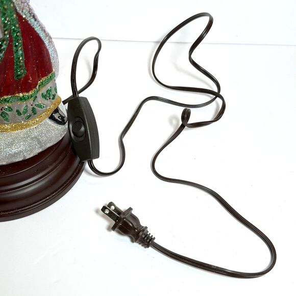 2011 Merck's Old World Christmas 'Radiant' Santa Glass Light~Bag of Toys VIDEO - Picture 12 of 12